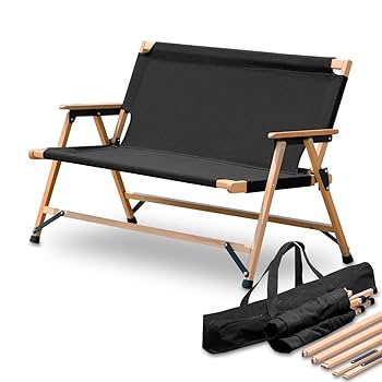 スタカリ フォールディング 2シーター アウトドア ベンチ パール金属 アウトドア ベンチ チェア 折りたたみ