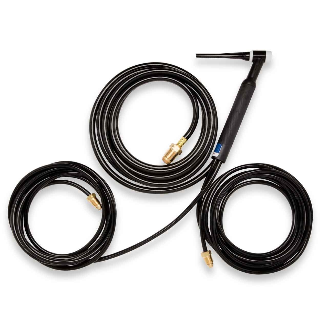 Miller Weldcraft W-350 TIG Torch Kit w/Accessories, 12.5', Braided, WP1812RM