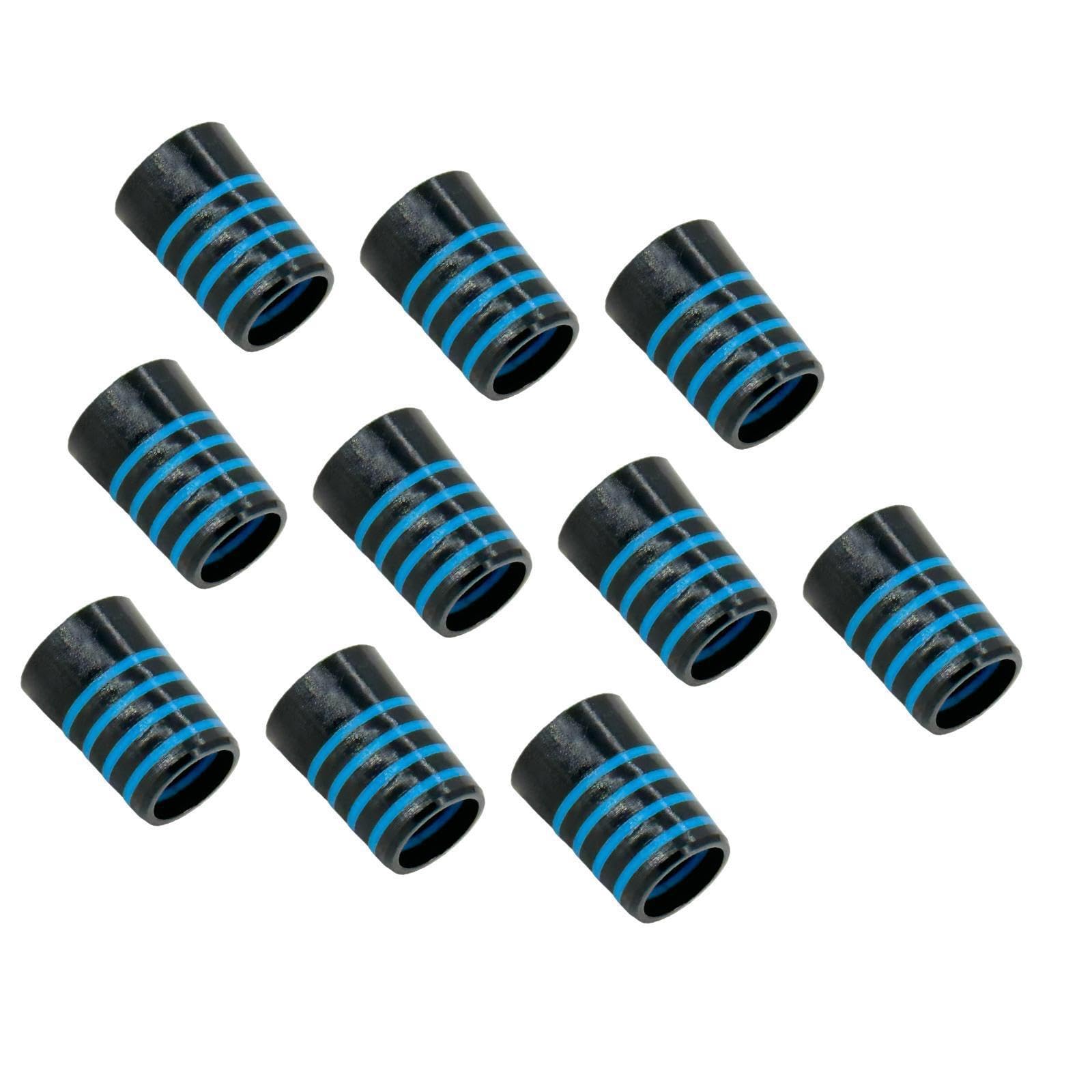wisoolkic Golf Iron Ferrules .370 Sports Accessories Provide Essential Collisions Ensuring Clubs Remain Scratch Free Golf Iron Shaft Ferrules End Caps Cover Parts, Black Blue, 0.37