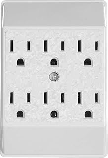 Eaton 1146W-SP 15-Amp 125-Volts Six Outlet Tap Duplex Receptacle, White