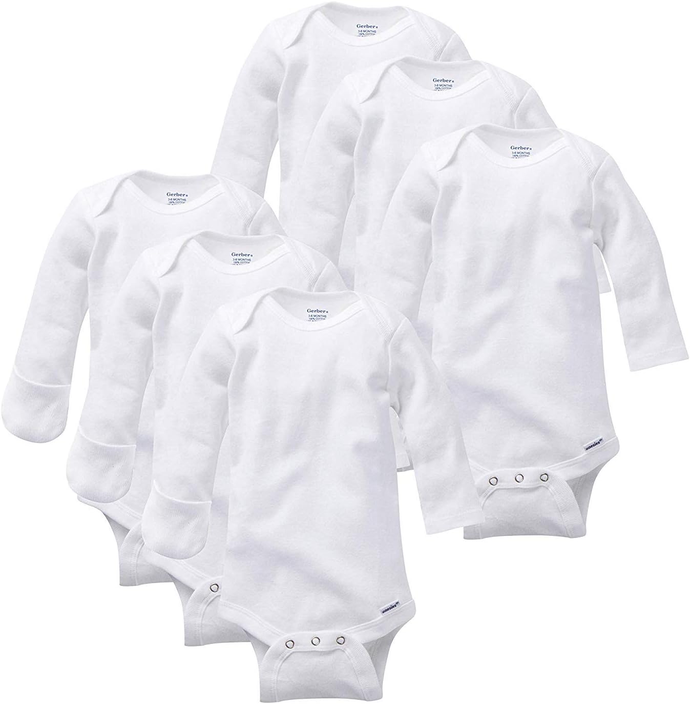 Baby 3-pack Or 6-pack Long-sleeve Onesies Bodysuit