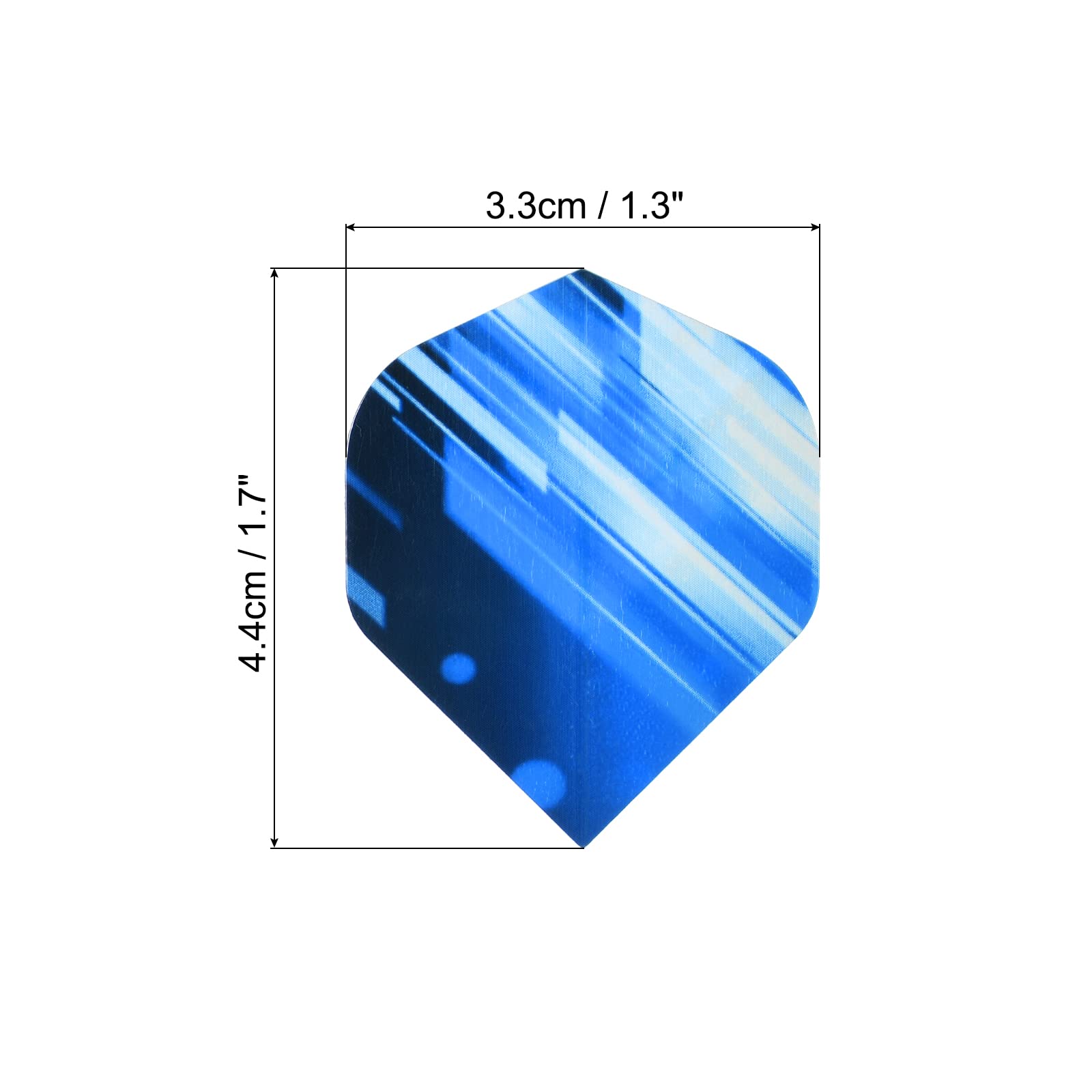 PATIKIL Dart Flights, 12 Pack PET Standard Darts Accessories Replacement Parts for Soft Tip Steel Tip Thick Stripe Style, Black, Blue - Image 2