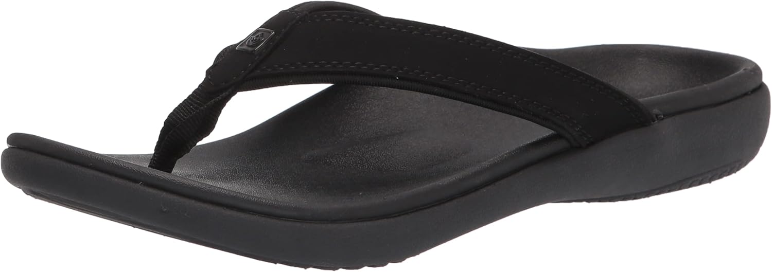 Spenco Women's Sandal Flip-Flop, Black, 9