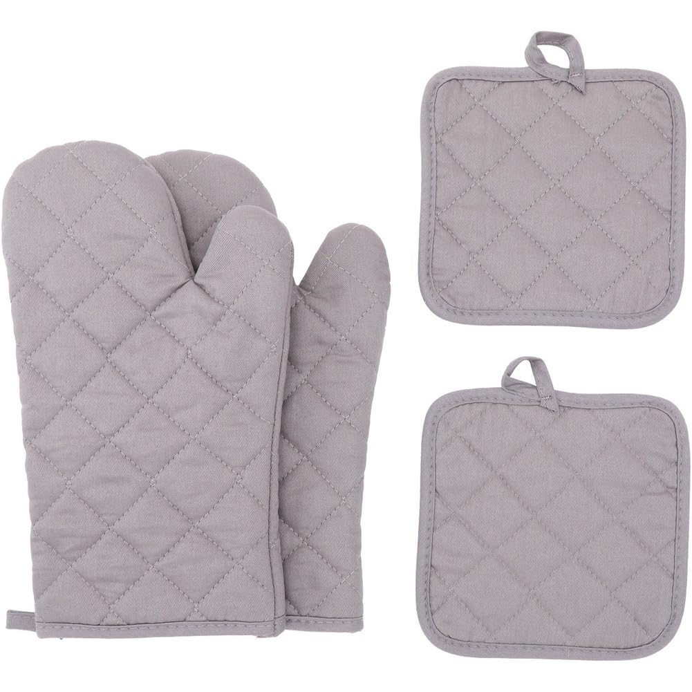 Aundhegrtt Kitchen Baking Heat- Insulated Gloves, High Temperature,Microwave Oven Gloves 1 Set