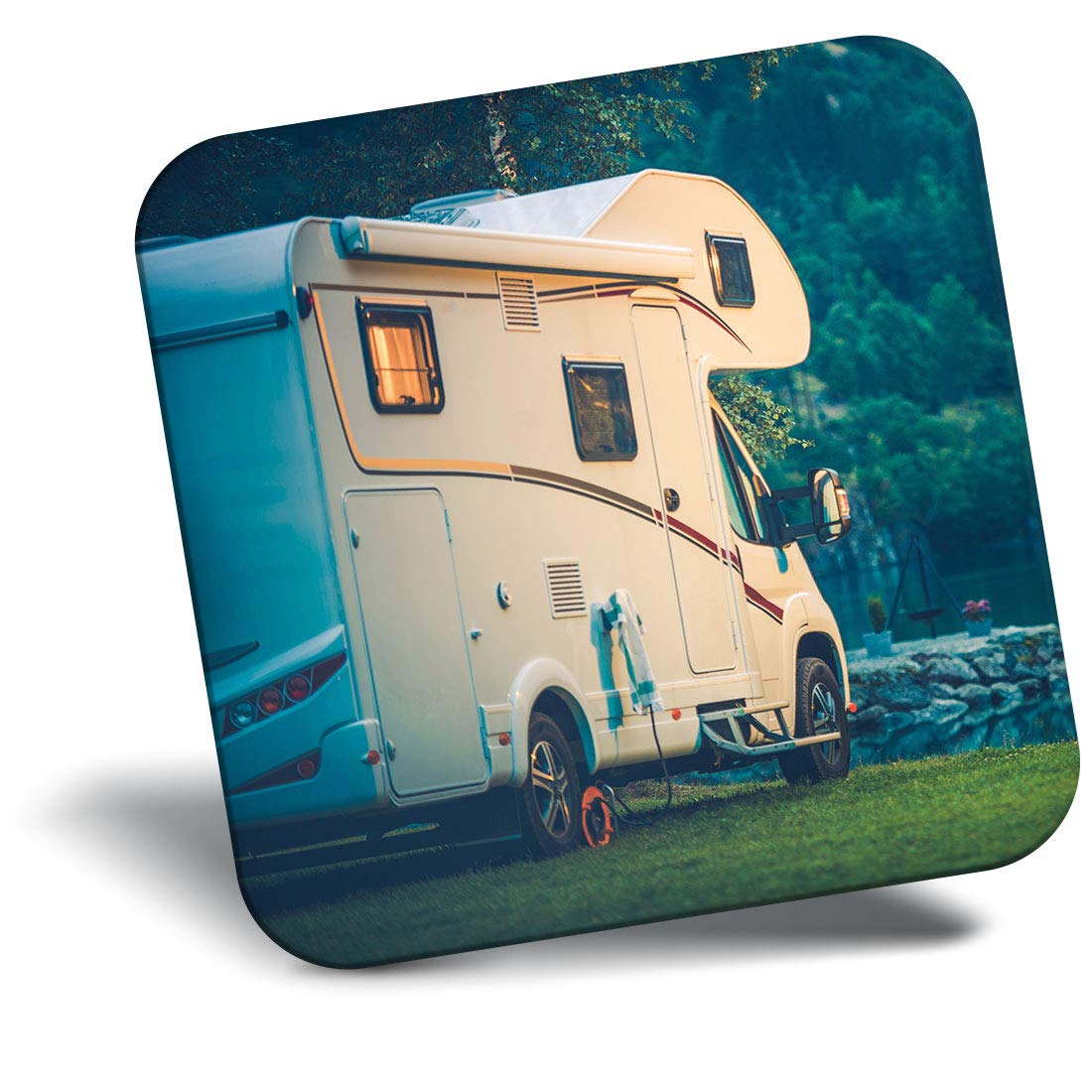 Destination Vinyl ltd Fridge Magnet - Camper Van Motorhome Camping 16466