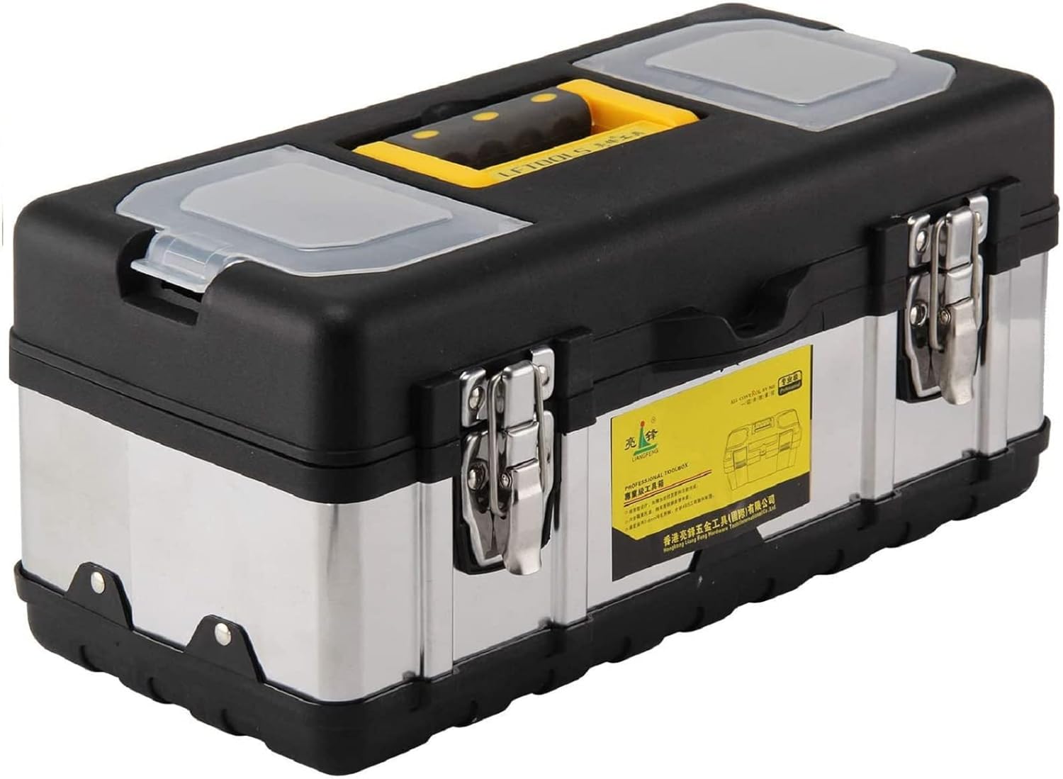 Youyijia Tool box HeavyDuty Large Tool Box Organiser 17inch Stainless