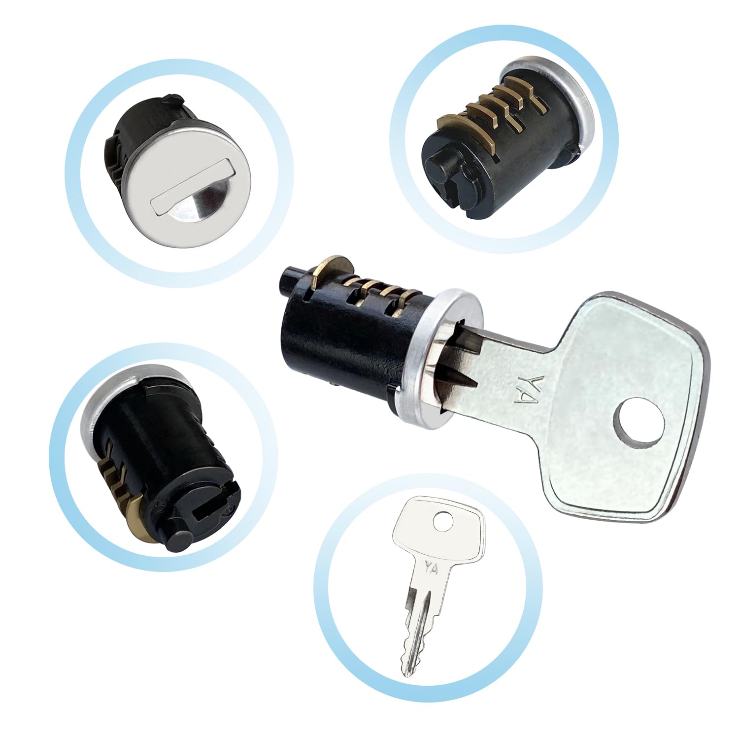 Yakima - - Yakima Car Rack System Component SKS Lock Core Kit With Key (2 Pack