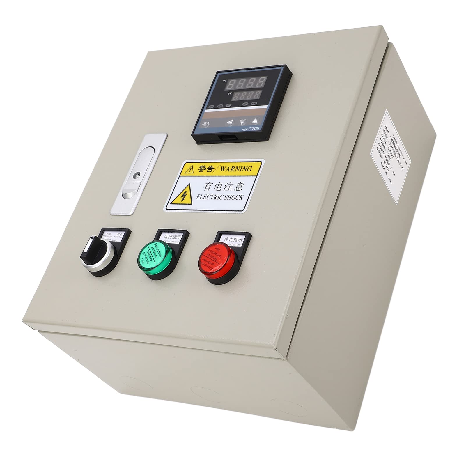 KIMISS Controlador de Temperatura PID con Termopar K, Caja de Control de Termostato Digital para Aplicaciones Industriales, 380VAC, Potencia 15KW