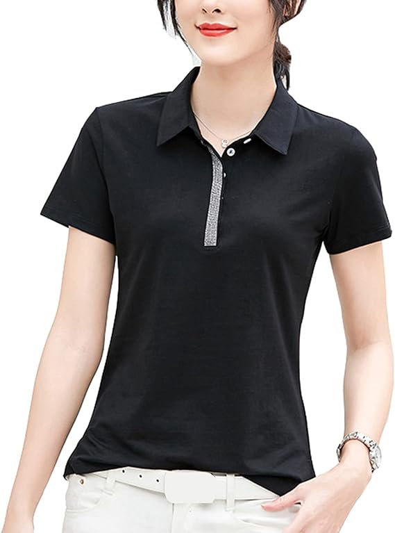 Amazon ゴルフウェア レディース ポロシャツ 半袖 Polo Tシャツ テニス ポロ シャツ スポーツウェア かわいい 女性 襟付きシャツ 綿 夏 3色 ゴルフシャツ 通販 Amazon ゴルフウェア レディース ポロシャツ 半袖 Polo Tシャツ テニス ポロ シャツ スポーツウェア かわいい 女性 襟付きシャツ 綿 夏 3色 ゴルフシャツ 通販
