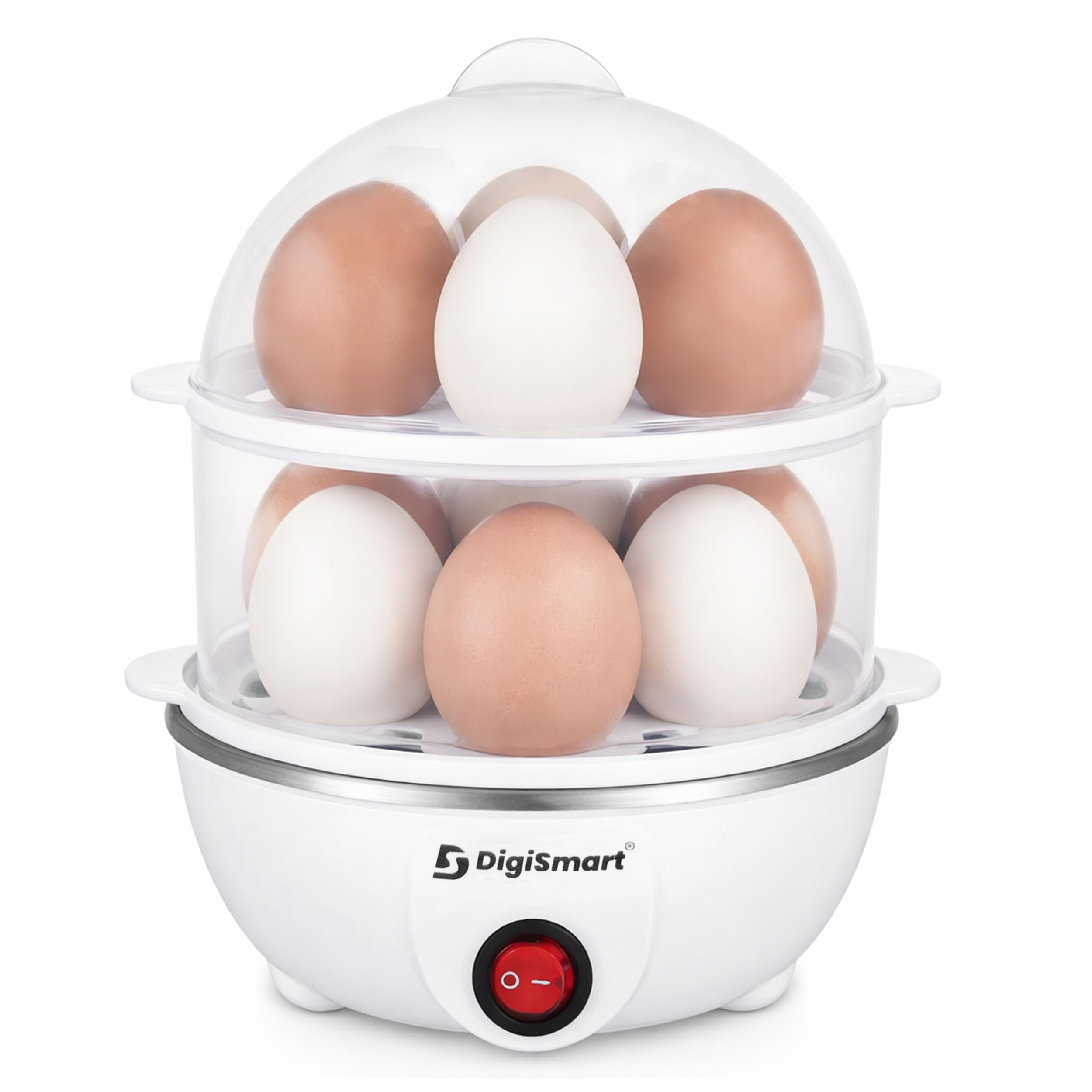 DIGISMART Electric Egg Boiler Cooker and Steamer, 14 Eggs Capacity, 3 Boiling Modes, Auto Shut Off, Overheat Protection, Shock Proof Body, Lite Grey-picture-15