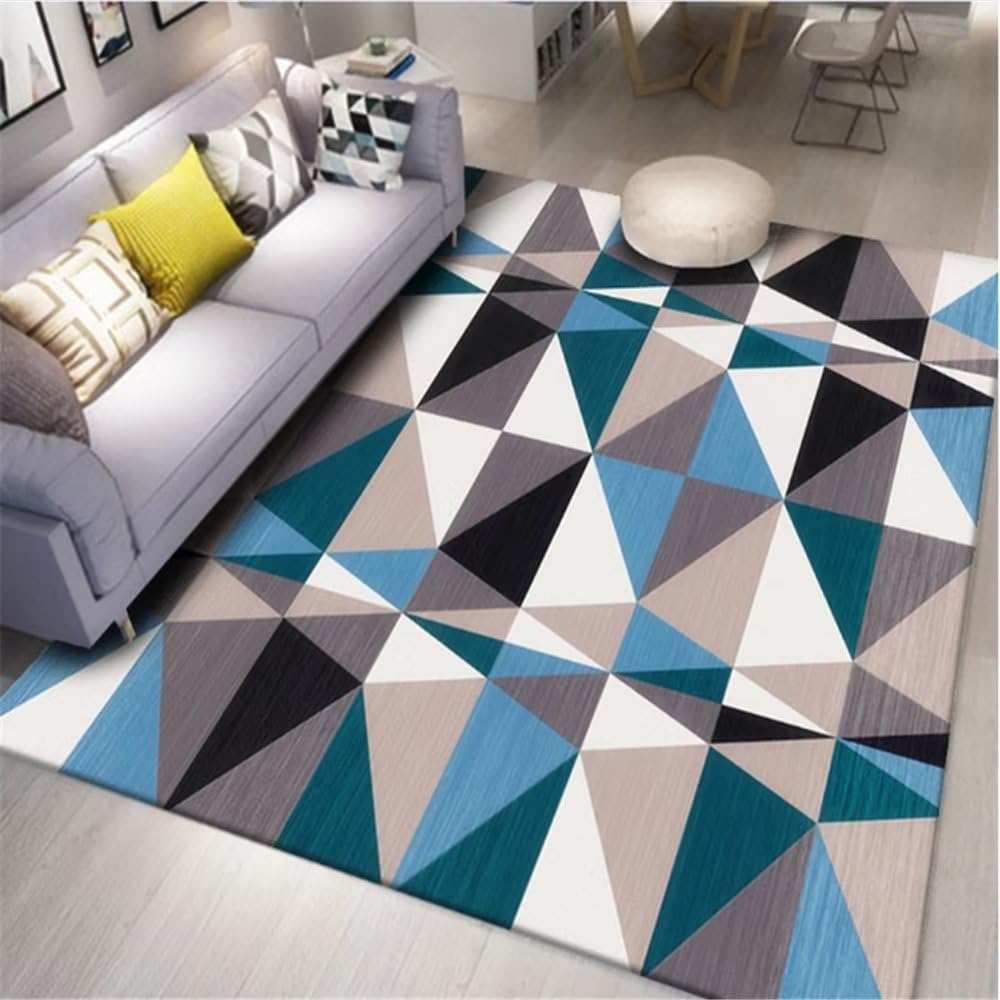 Tapis de sol gamer bleu et moquette durable pour espace de jeu