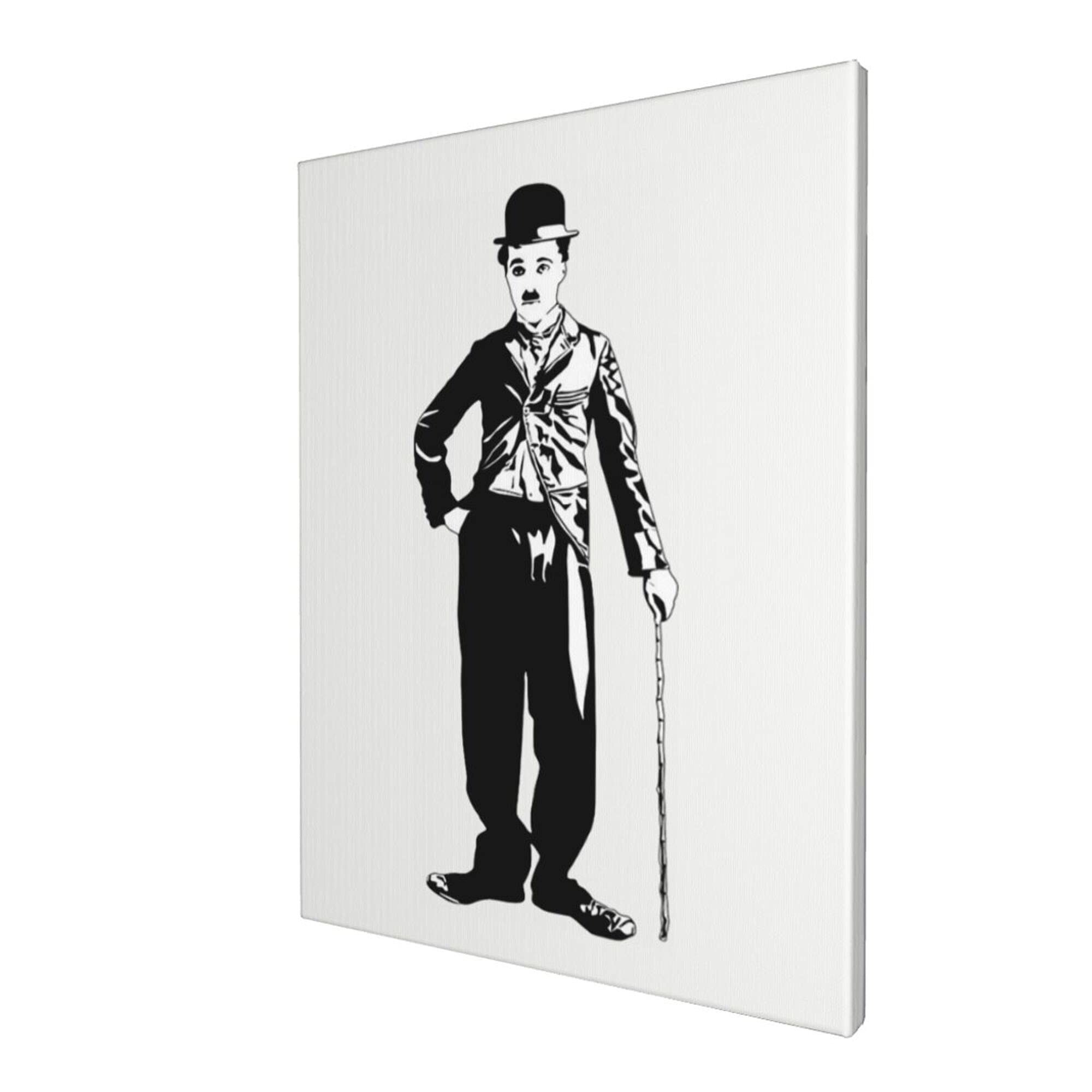 チャールズ・チャップリン　デニムアート　額縁付き チャールズ・チャップリン デニムアート 額縁付き チャールズ