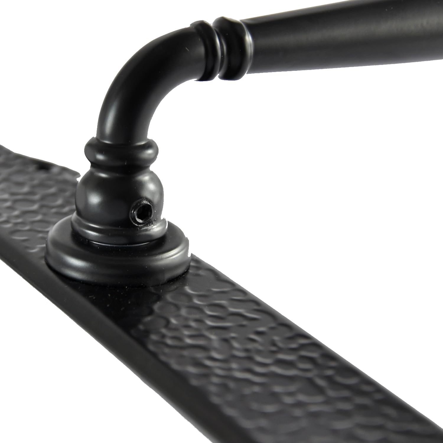 Intersteel deurklink Recht Basic op ovaal verdekt schild 170 x 40 mm blind rvs | Online Deurbeslagshop