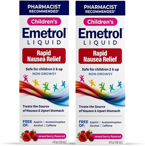Emetrol Alivio de náuseas sin somnolencia para niños, medicamento líquido para náuseas para malestar estomacal, alivio de náuseas para niños, sabor disponible en Yaxa Costa Rica