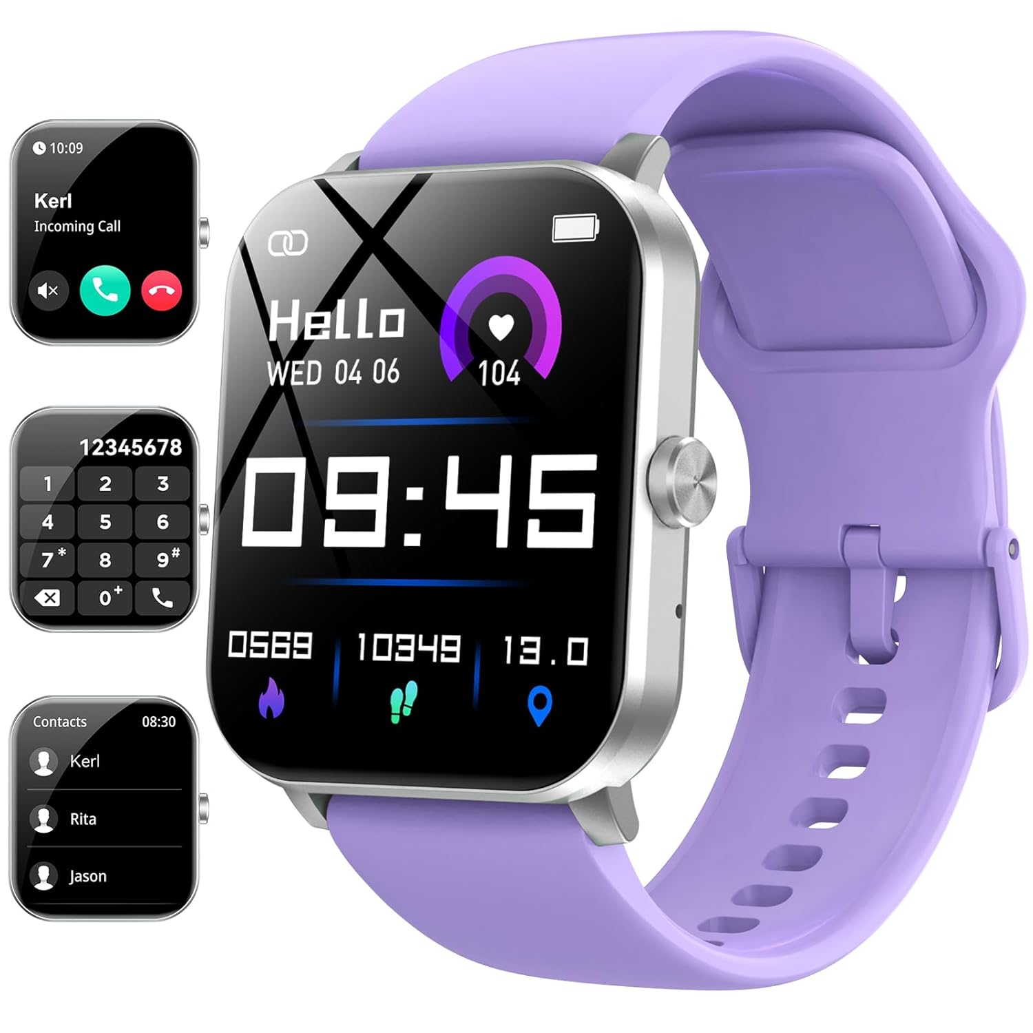 Smart Watch 1 85 Smartwatch for Men Women Answer Make Call Heart Rate Sleep Monitor Pedometer Activity Tracker