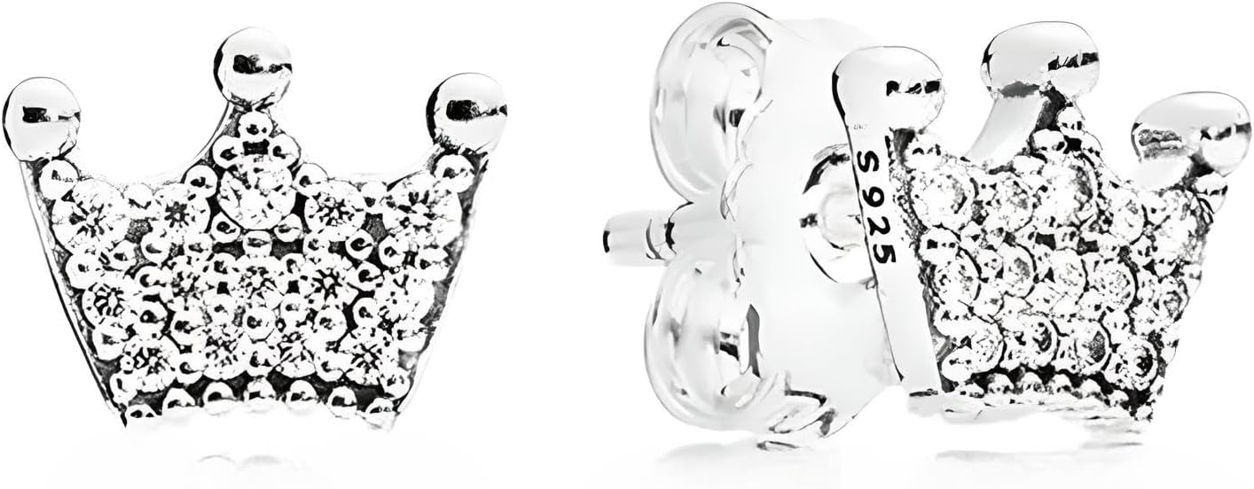 14K Yellow Gold Crown Necklace - 14K Yellow Gold Royal Charm Queen Crown Necklace with Chain - Crown Pendant Necklace for Women - Crown Necklace for Women