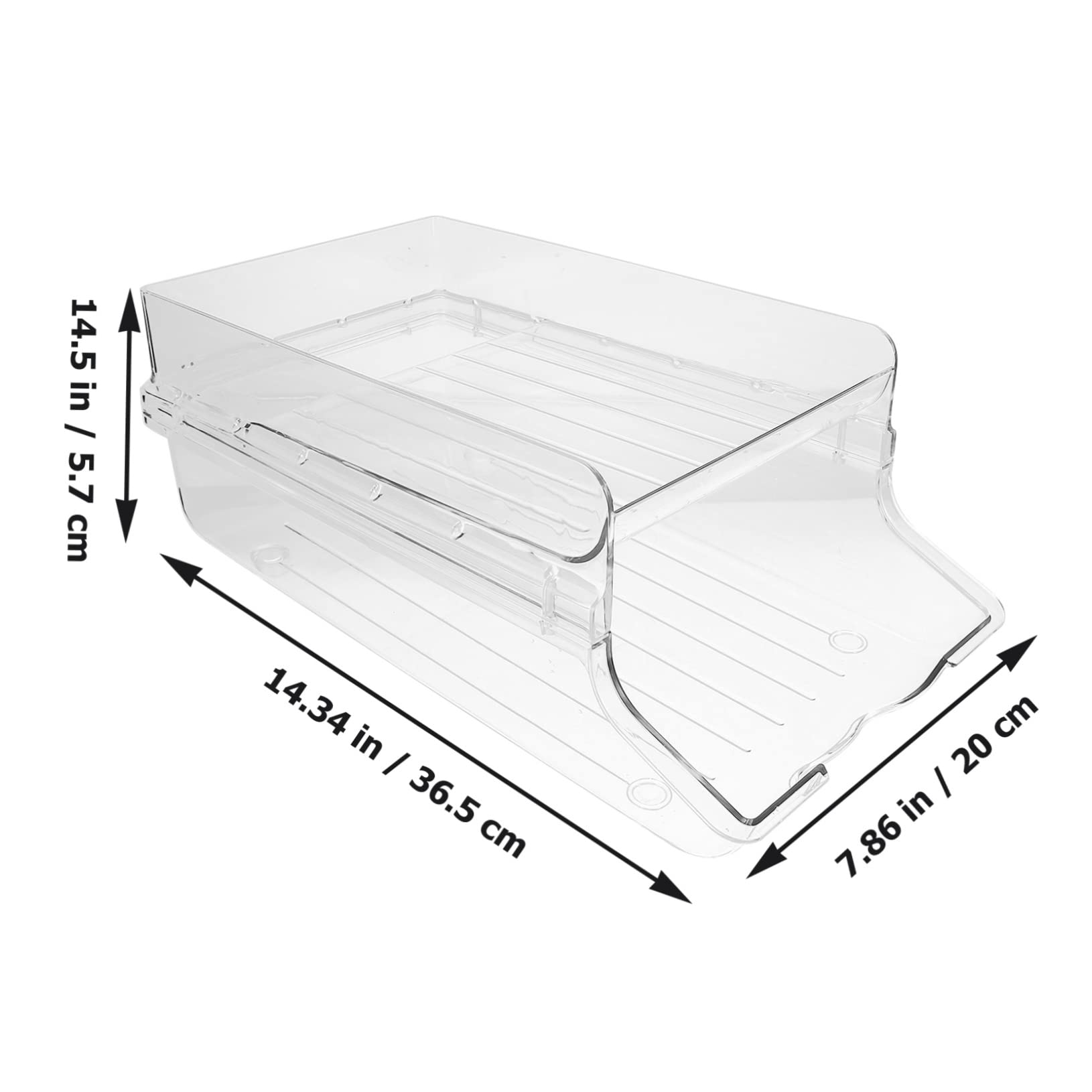 Garneck Automatic Rolling Drink Organizer Stackable Refrigerator Can Holder for Easy Access Kitchen and Pantry Storage for Canned Beverages and Beer