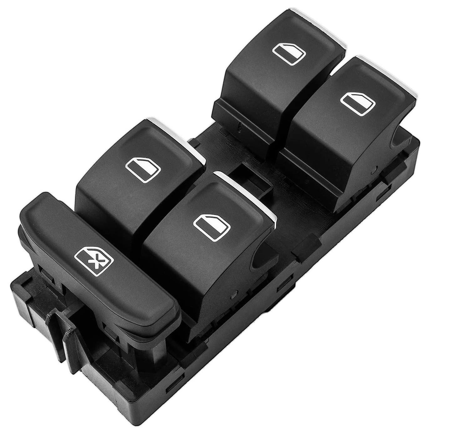 Pulsantiera Alzacristalli Per Golf 7 Passt 3c Tiguan Touran T-Roc Ateca Arona Superb Ibiza Interruttore Tastiera Alza Vetri Elettrici Anteriore Sinistro Lato Guida con 10 PIN