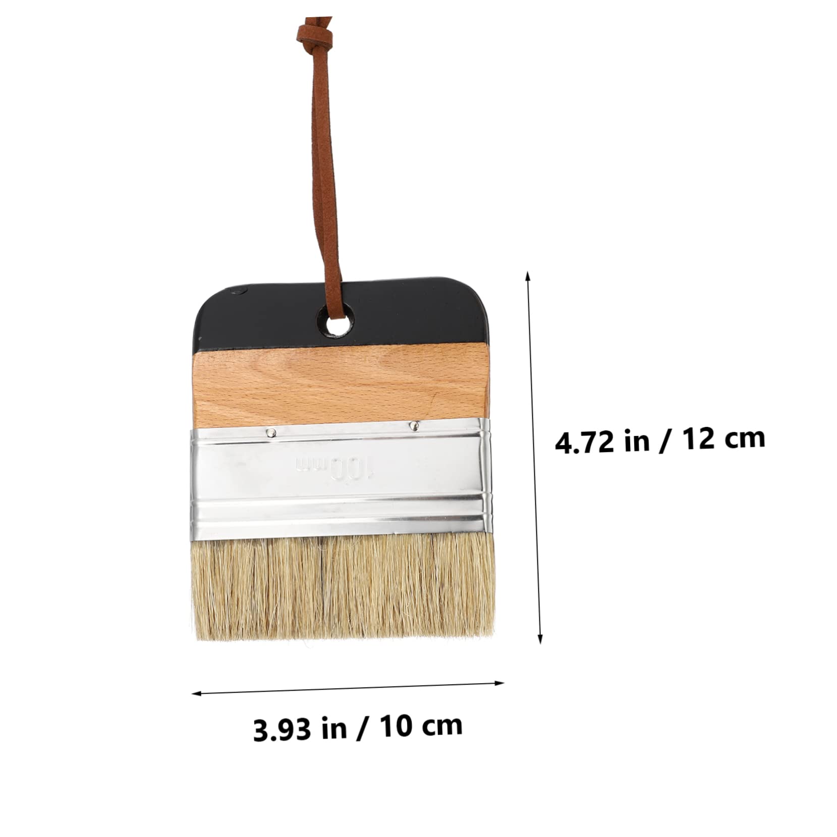 UKCOCO Juego de 4 Pinceles de 1 Pulgada para Pintar Madera Cerdas Flexibles y Mango de Madera, Adecuado para Pintura al Óleo y Manualidades Hogar
