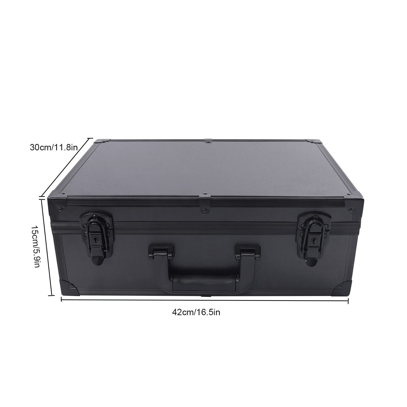 Custodia per trucco treno da viaggio organizer per cosmetici e valigie + 6 luci LED, nero, Nero , Viaggi