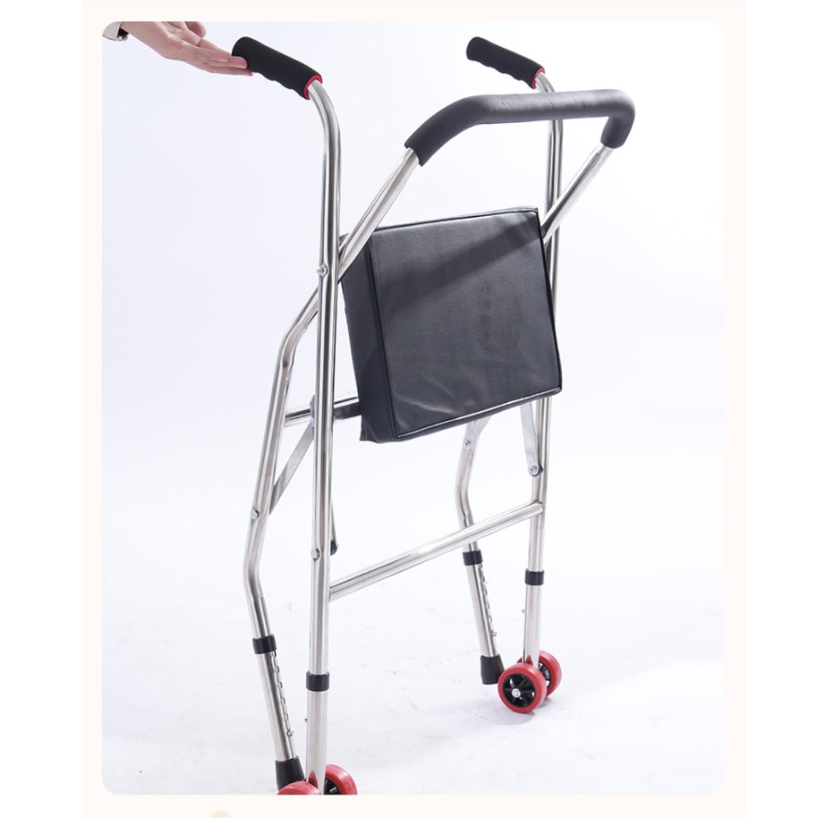 Andador Andador plegable con ruedas Andador con ruedas delanteras Andadores ligeros con asiento for adultos mayores