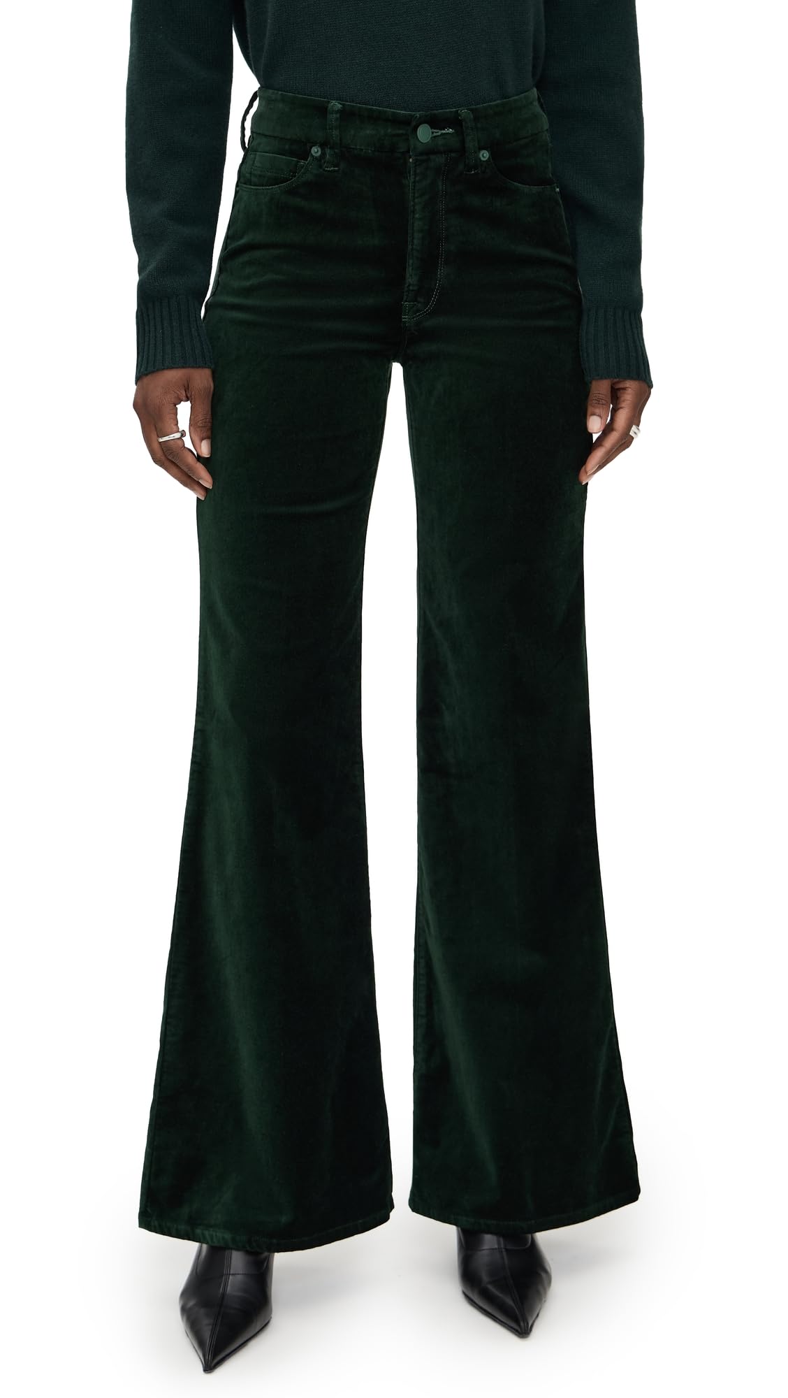 GOOD WAIST PALAZZO JEANS IN INDIGO977 BY GOOD AMERICAN