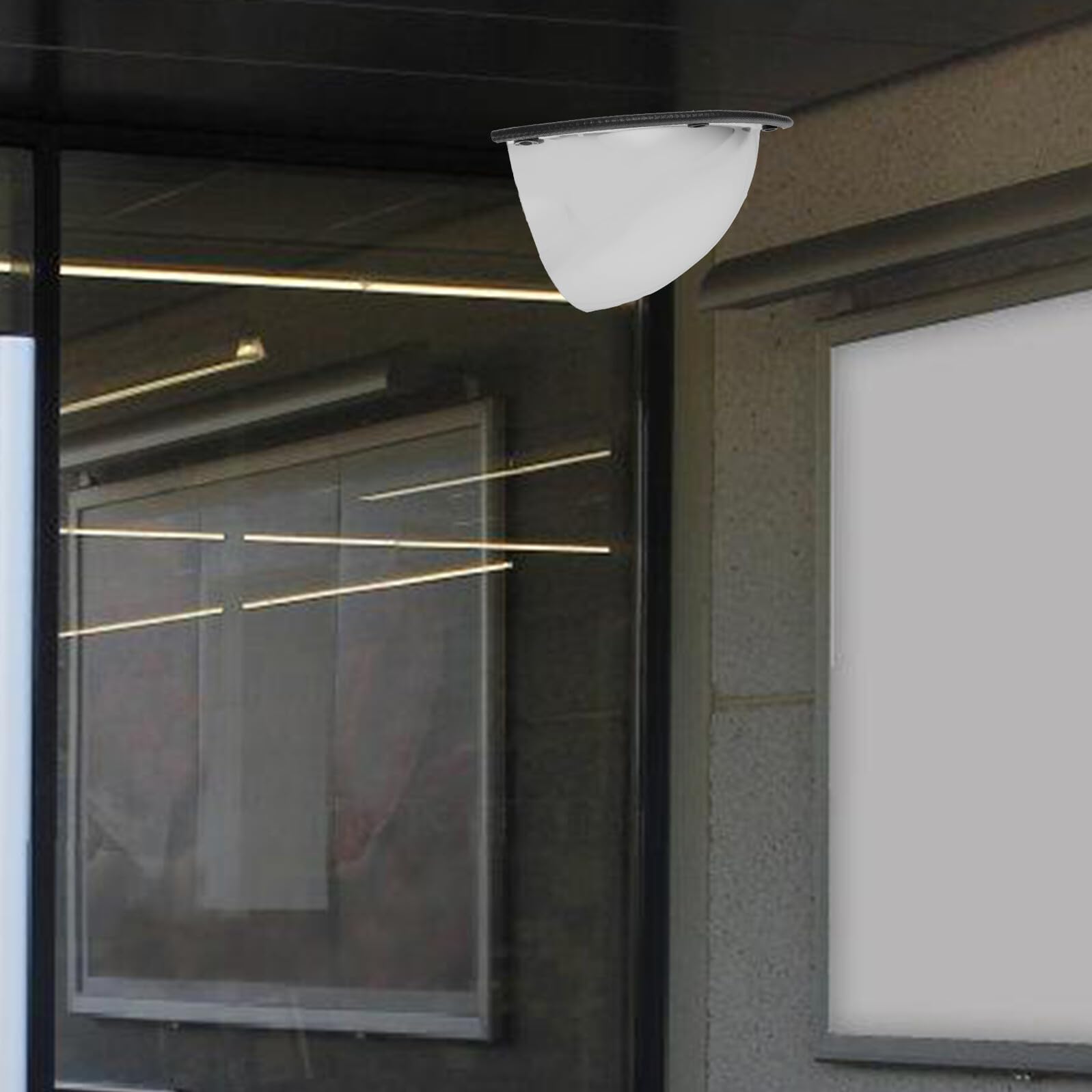 Genérico Espejo de Seguridad Convexo de Acrílico para Garaje y Supermercado con Amplio Ángulo de Visión y Fácil Instalación para Esquinas y Tráfico