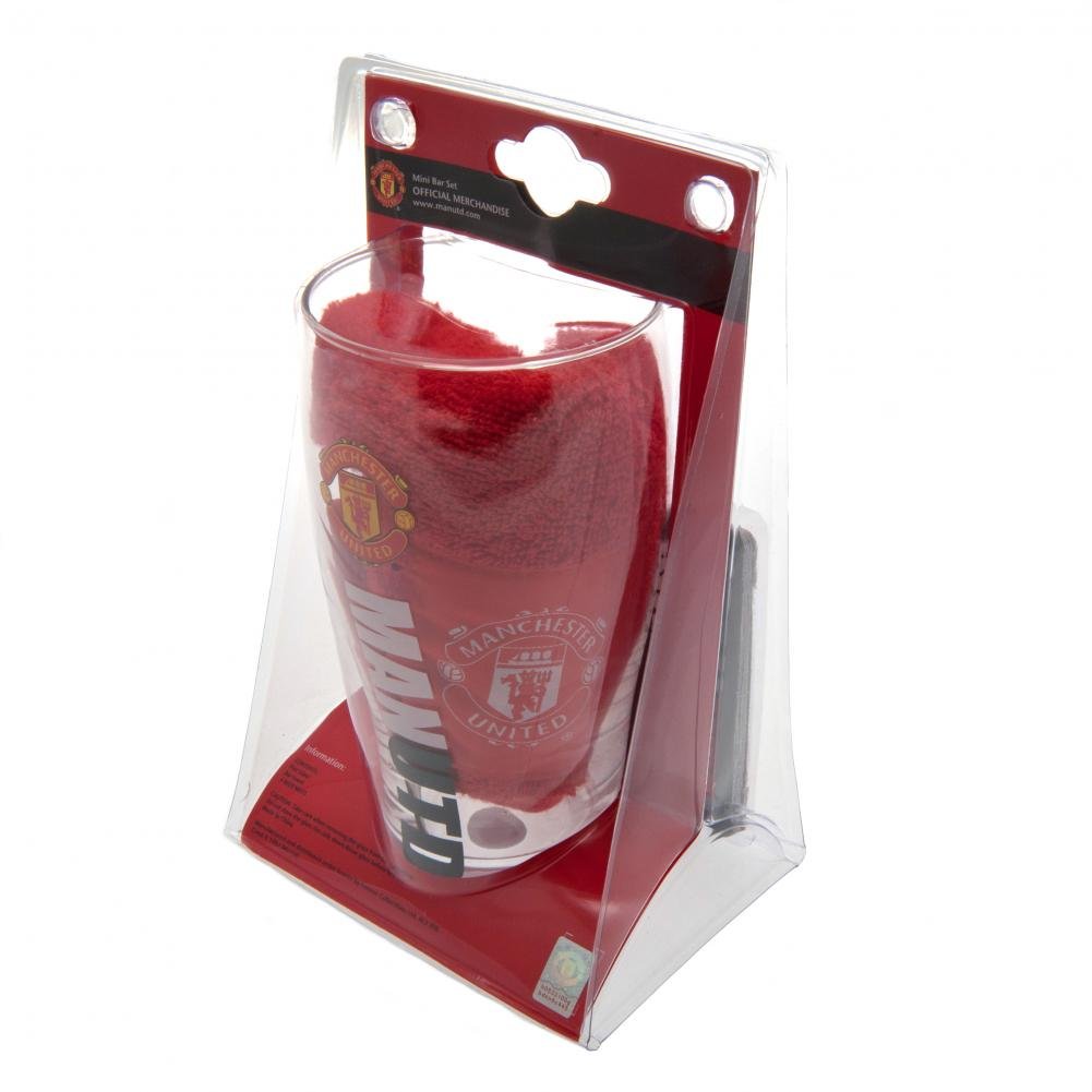 Manchester United Work Mark - Juego de minibar, multicolor