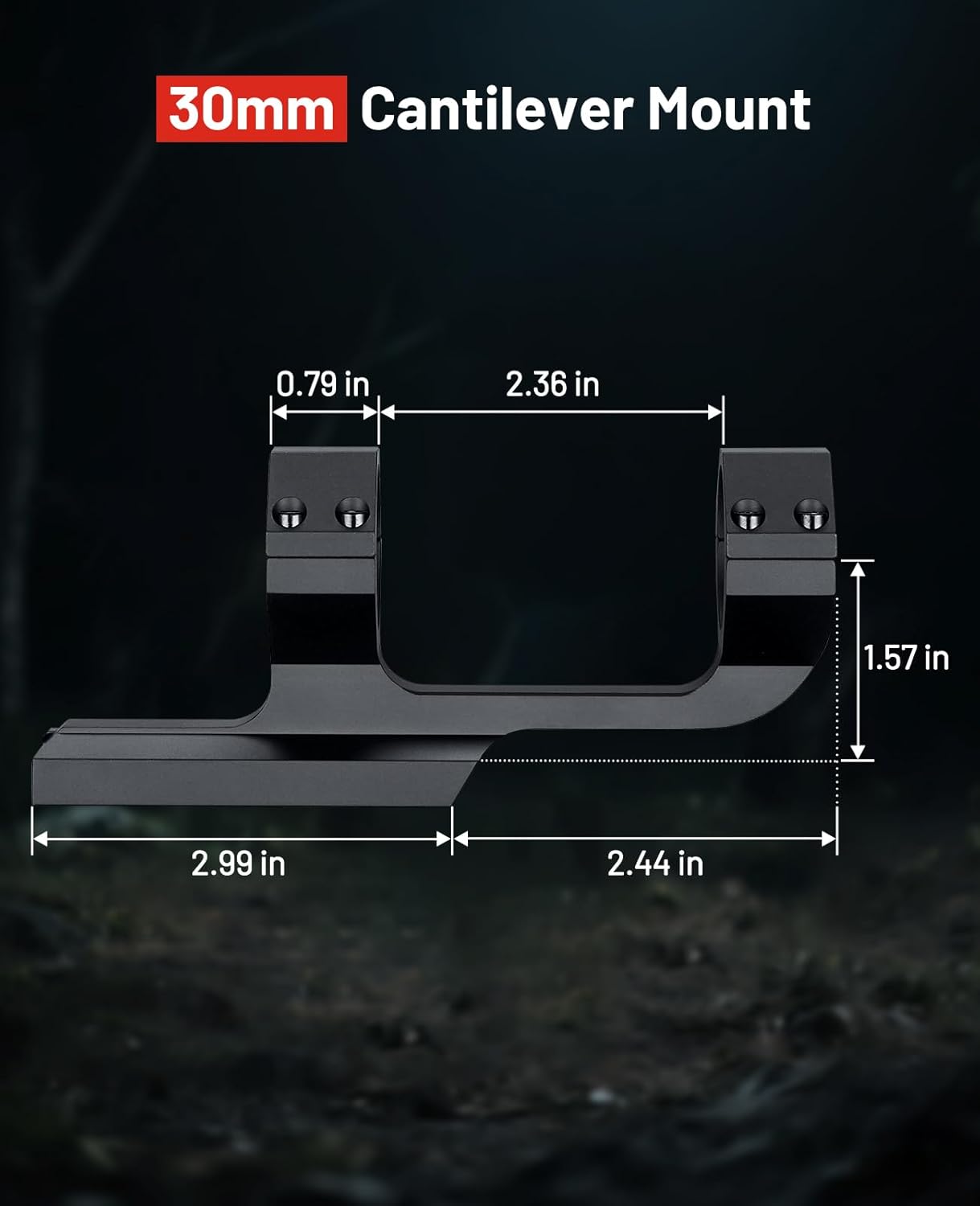 EZshoot 1-4x24 LPVO Rifle Scope - Second Focal Plane with Dual Illuminated BDC Reticle, Zero Reset and Locking Turrets - 30mm Scope Mount for Hunting