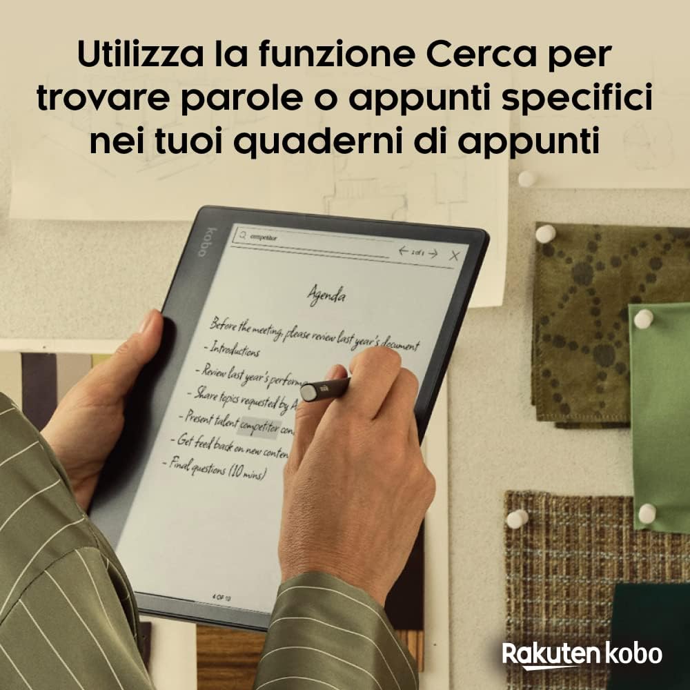 Kobo Elipsa 2E | eReader | Touchscreen antiriflesso da 10,3" con ComfortLight PRO | Kobo Stylus 2 inclusa | Luminosità regolabile | Wi-Fi | Tecnologia Carta E Ink | 32 GB di archiviazione Electronic Book Reader - Immagine 4