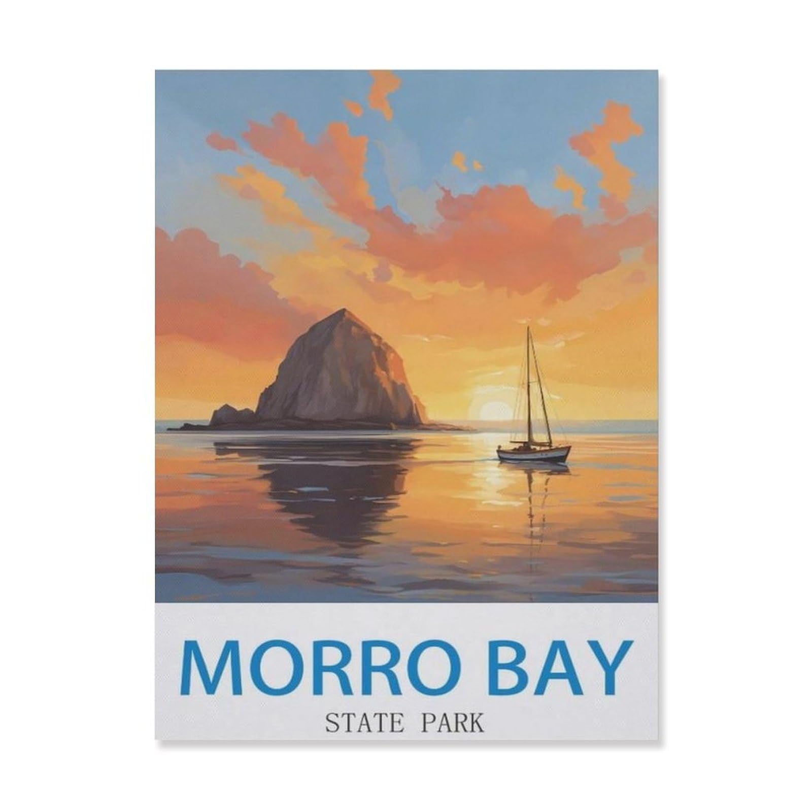 Morro Bay State Park，Tin Signs,Funny Vintage Metal Sign Plaqu Poster Wall Art Kitchen Garden Bathroom Decor(15x30cm）6x12 inch-EH87