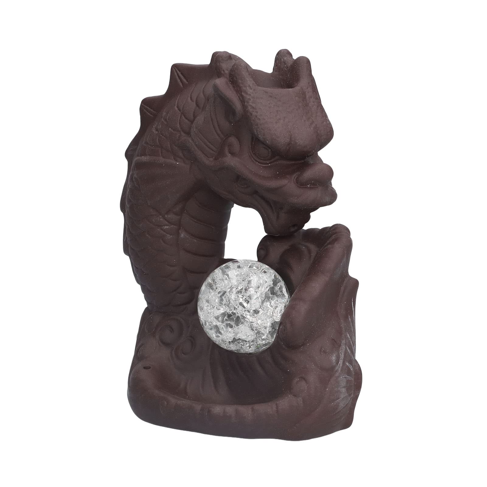 Brûleur d'encens à reflux dragon Rengue en céramique pour cascade de fumée