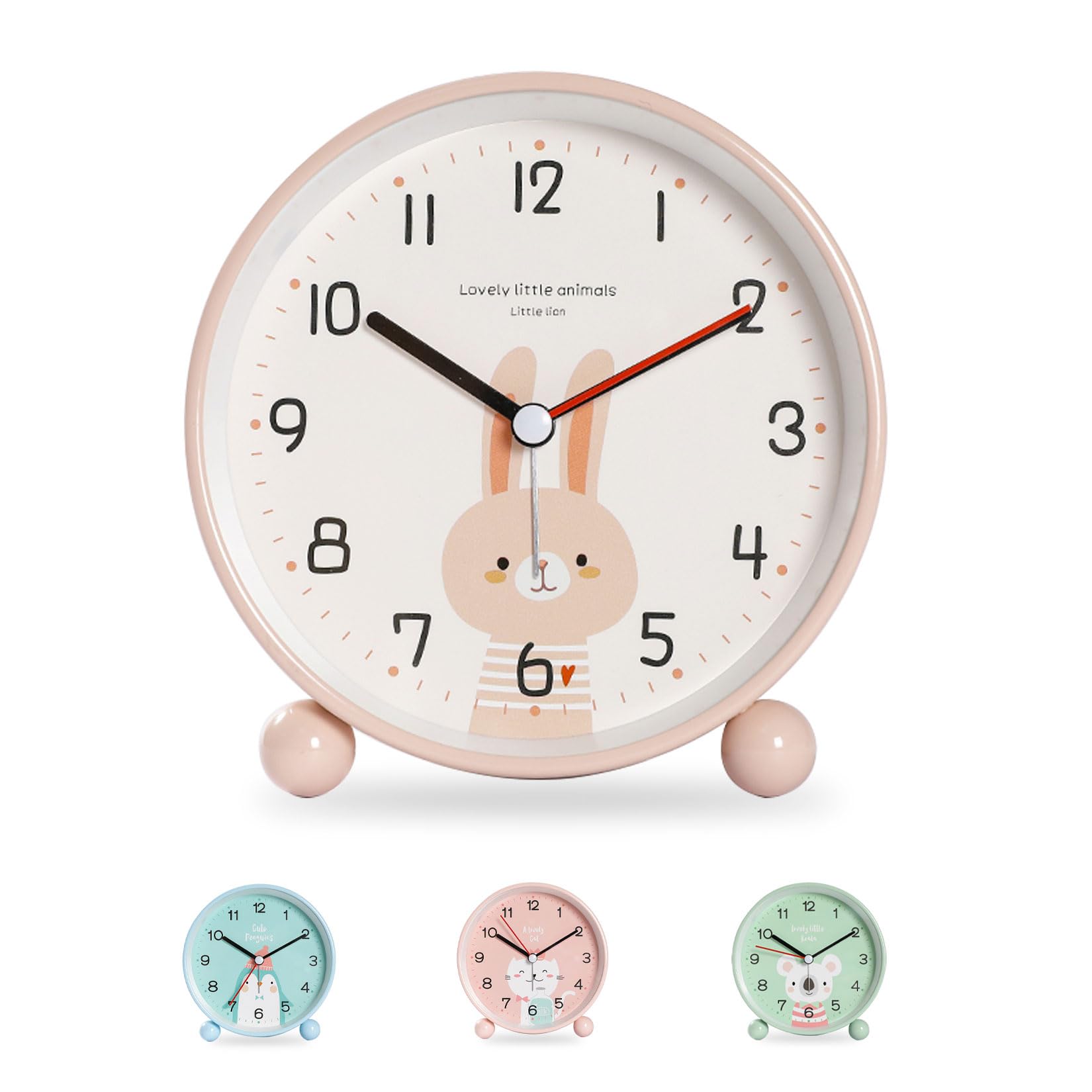 Réveil Analogique pour Enfants - Marque m2017 - Double Cloche sans Tic