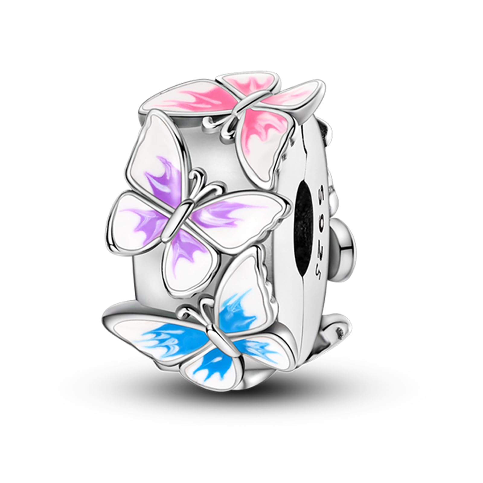 YIXUAN Kompatibel mit Pandora Armbändern 925er Silber passt für Halsketten Anhänger Perlen und Charm-Schmuck als Geschenk für und Freunde
