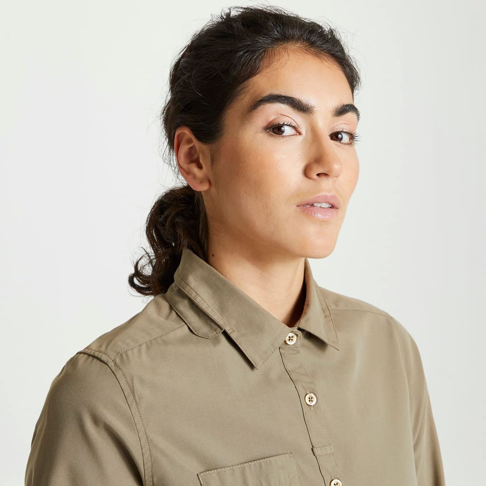 Craghoppers Damen Expert Kiwi Langarm-Shirt für Damen Hemd mit Button-Down-Kragen (1er Pack)