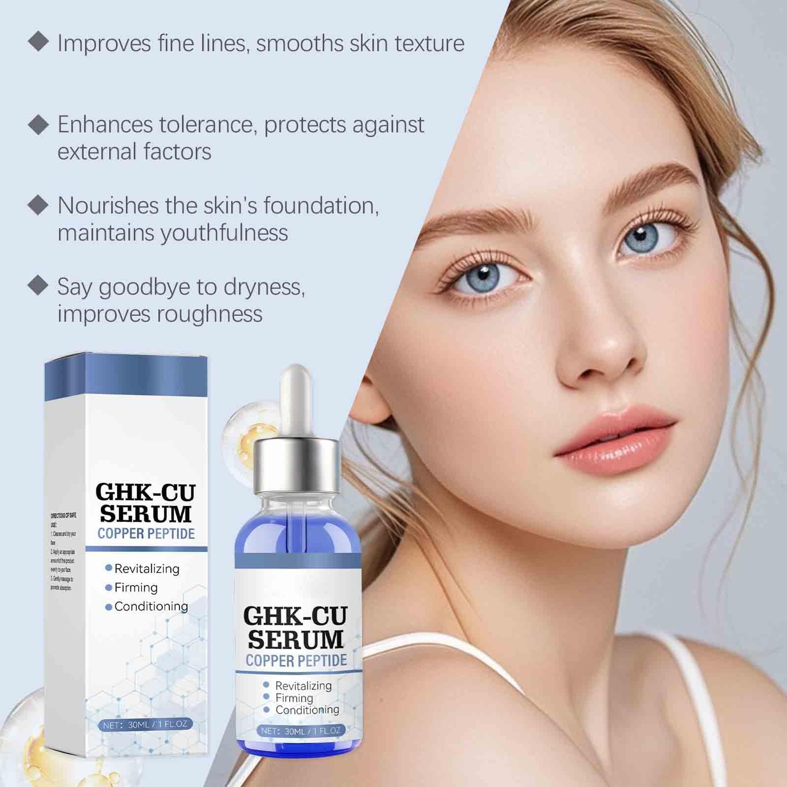 GHK-CU Copper Peptide Face Serum 30ml – Anti-Aging Firming