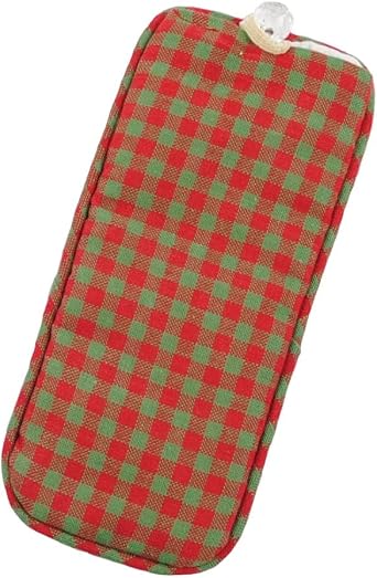Justina Claire Eyeglass Case in a Reversible Plaid Design