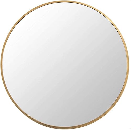 Miniatura 7 de Espejo colgante circular de estilo moderno, espejo de pared redondo con marco de metal decorativo, espejo de pared HD, para el hogar, dormitorio,