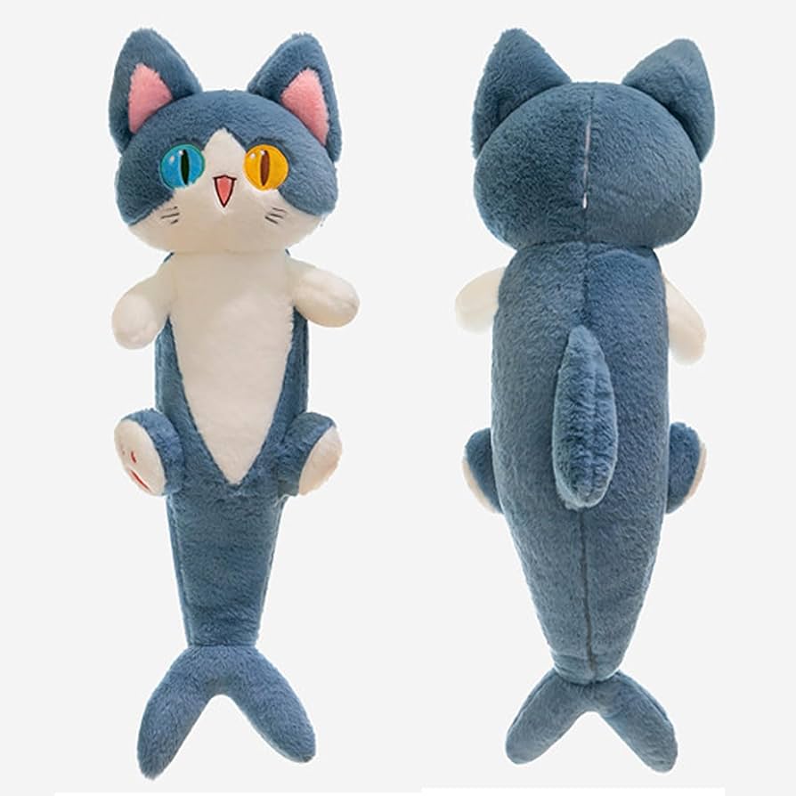 Amazon.co.jp: MDXMY サメ猫 ぬいぐるみ 青い猫 ぬいぐるみ