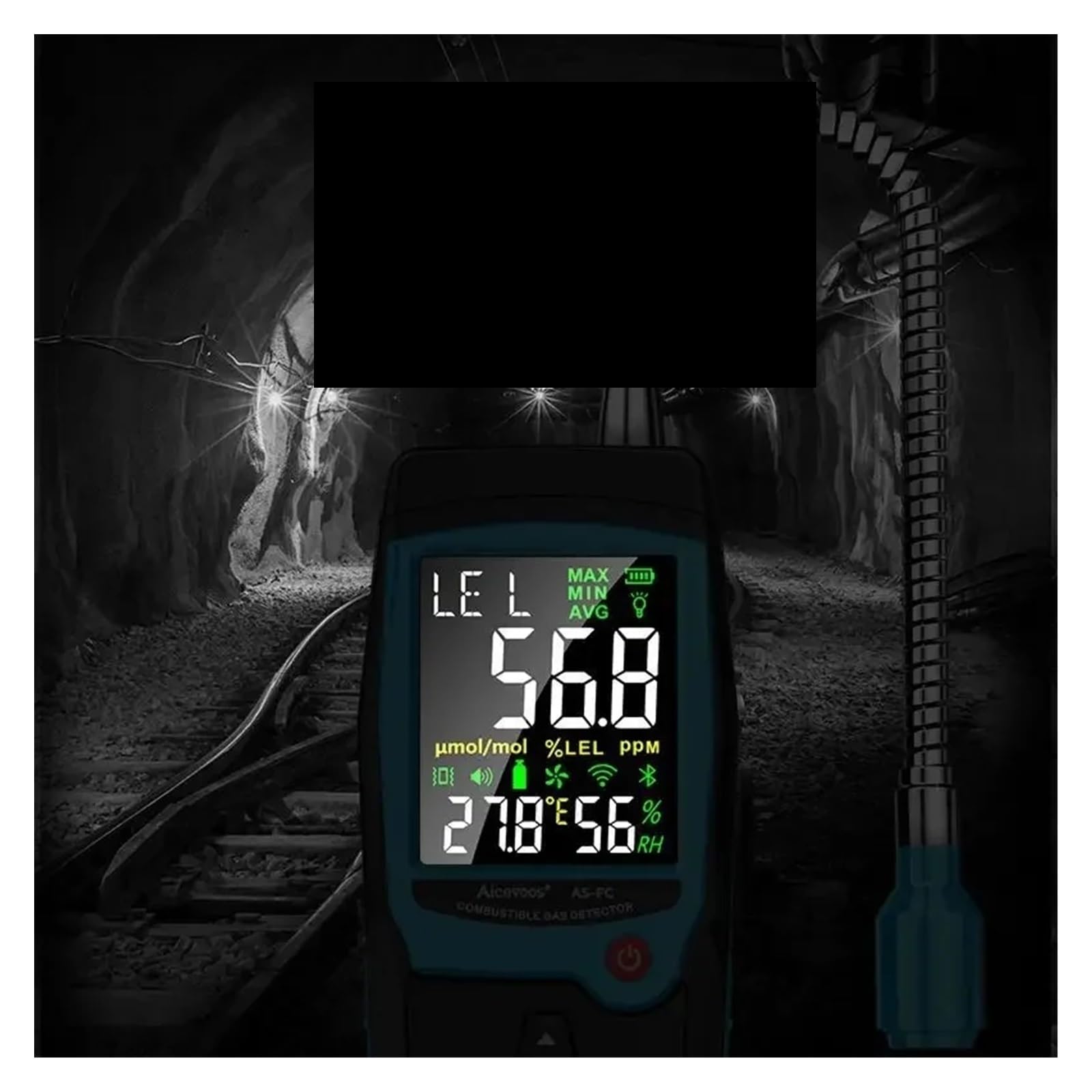 Détecteur de gaz, Détecteur de gaz Combustible AS-FA, détecteur d'alarme, Fuite Naturel, analyseur Portable