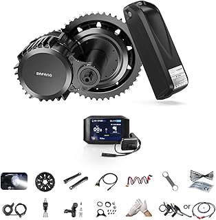 BAFANG ebike Conversion Kit Mid Drive Motor Kit 1000W 52V for Mountain Road Commute Bike, Waterproof Mid Engine BBSHD Pedelec DIY Electric Bike Converter for Adults, BB68mm