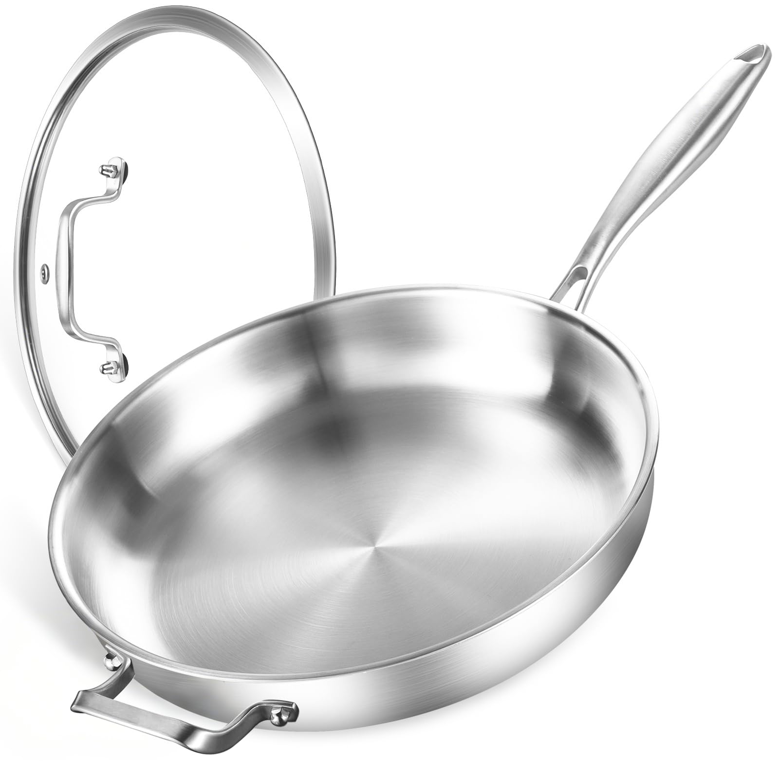 DELARLO Stainless Steel Pan 14-Inch