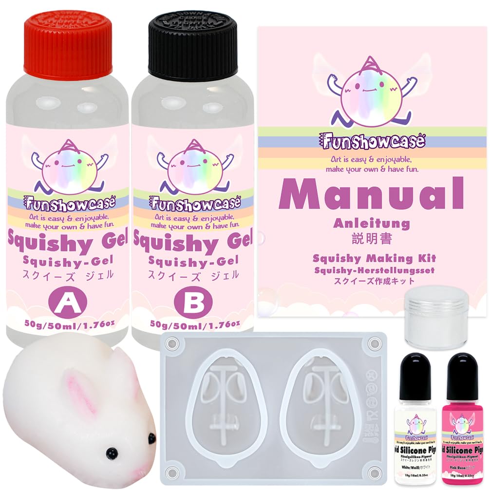 Sponsored Ad – Taba Squishy Making Kit Gel+Rabbit Silicone Mould+Flocking+Pigment