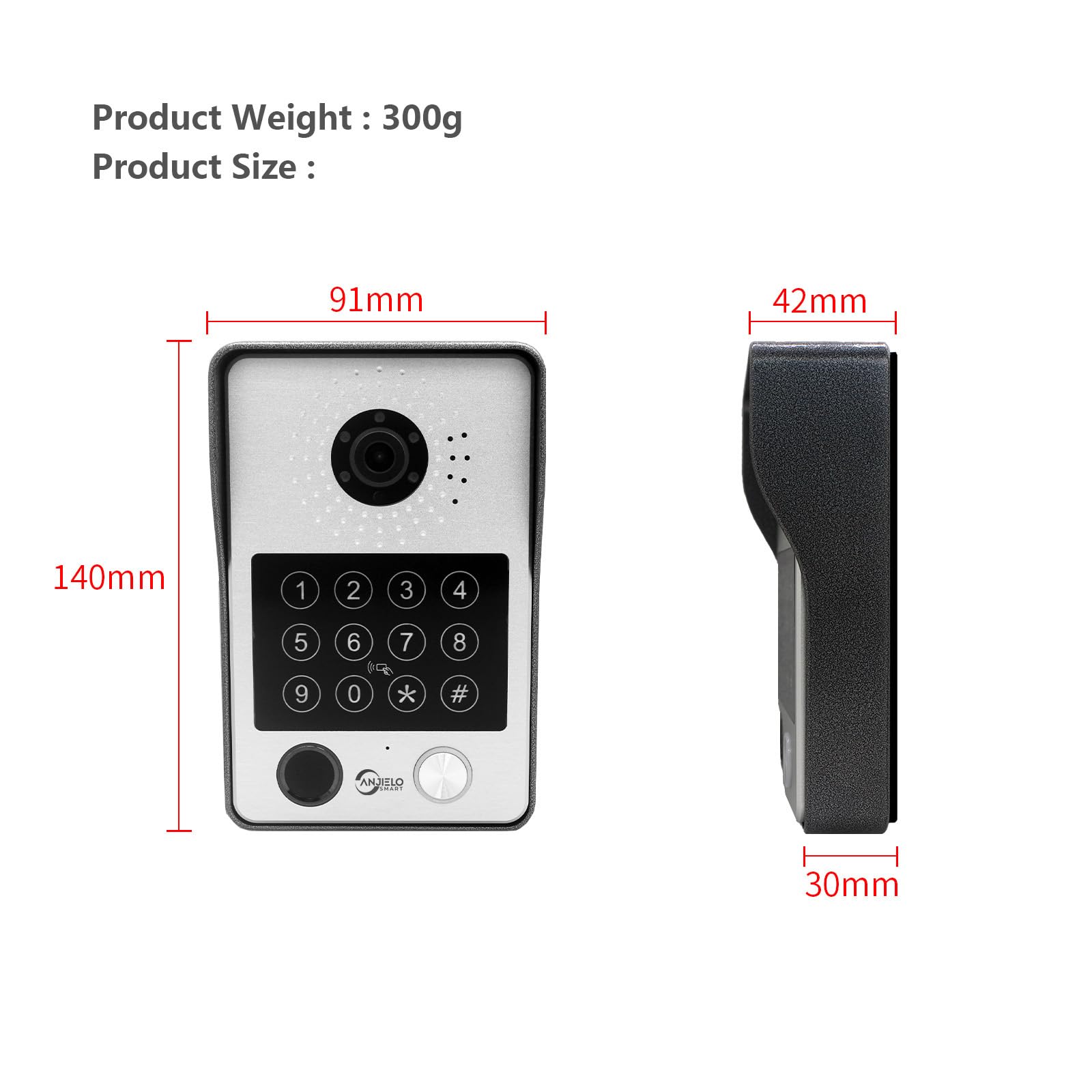 ANJIELO 1080P Tuya 10-Inch IP Video Intercom System Touch Screen Wifi POE Wired Doorbell For Villa Flat RFID Access Control - 30 - View #9