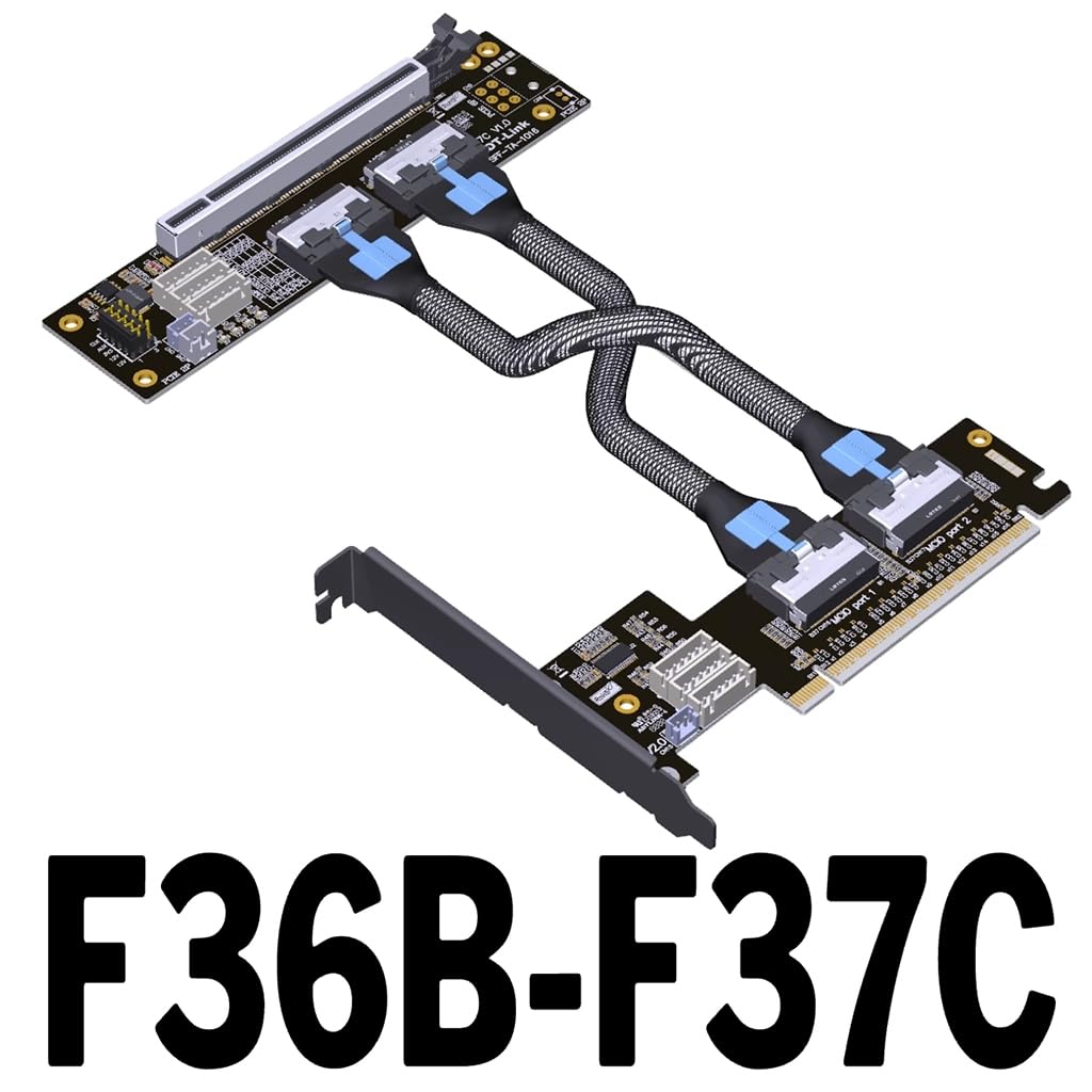 Amazon.com: JMT ADT-F36B-F37C PCI-e 4.0 X16 to X16 MCIO