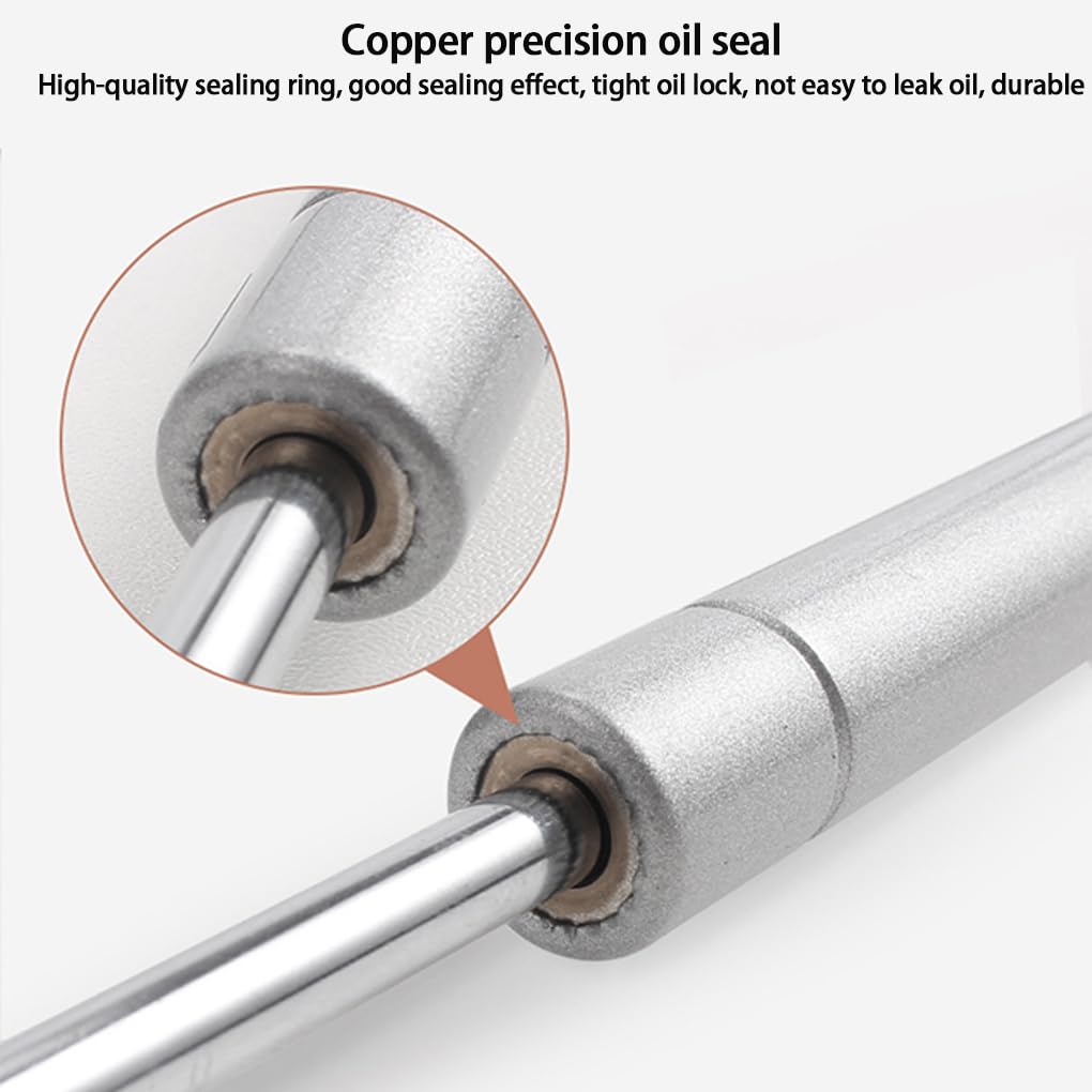 IKEEYUIS 2-Pack 100N Gas Struts – Heavy Duty Lid Support Air Springs For Cabinets, Desks, Shoe Cabinets, Alloy Construction