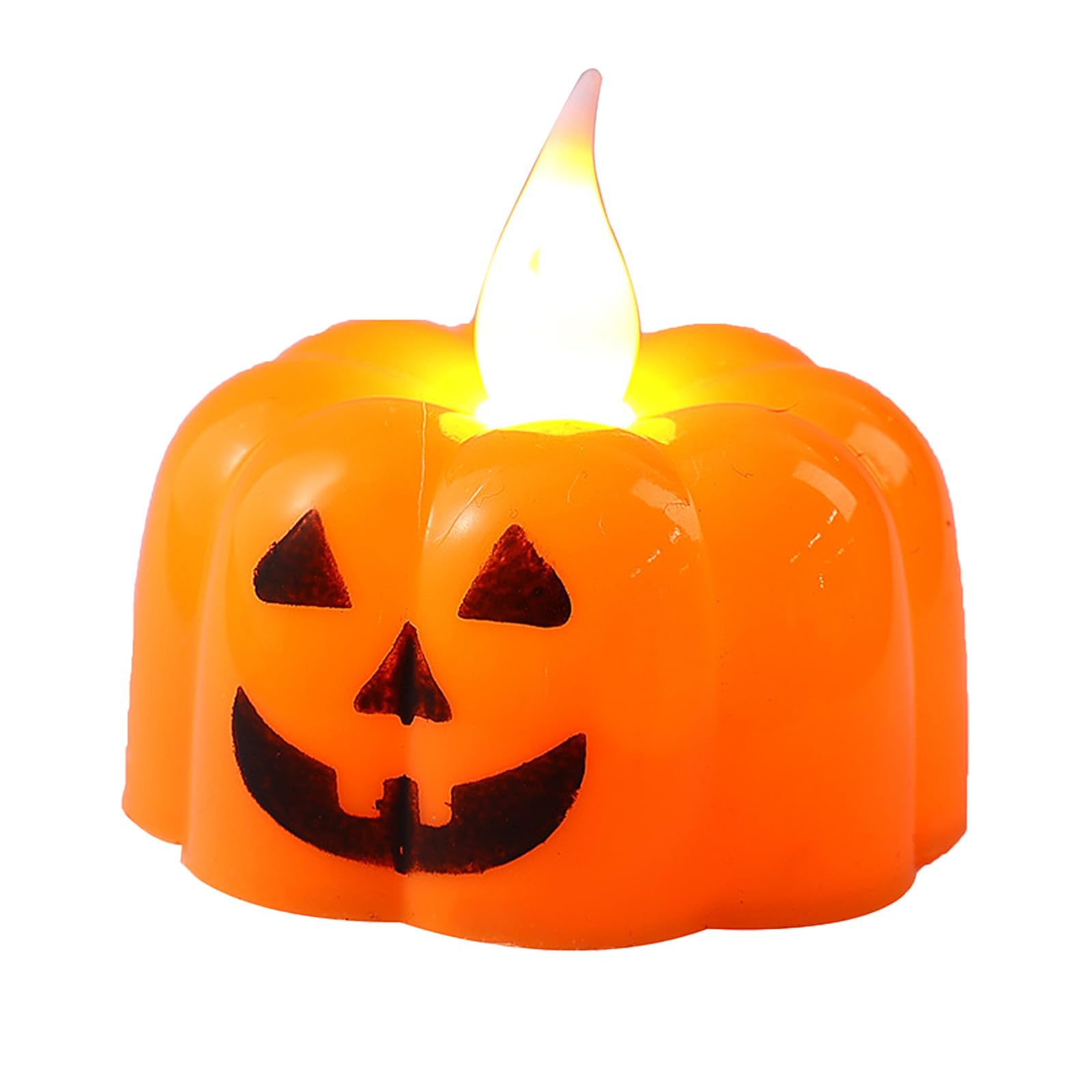 APGLSXY Halloween Pumpkin LED Light with Realistic Flickering Flameless Design Battery Operated Indoor Outdoor Decoration Flameless Pumpkin Light Battery Operated