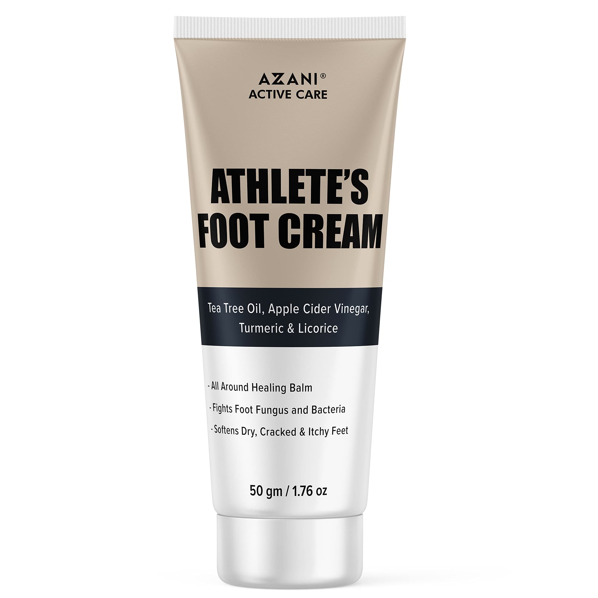 Azani Active Care Athlete’s Foot Cream Foot Fungus & Inflammation Anti Itch, Anti Crack, Deep