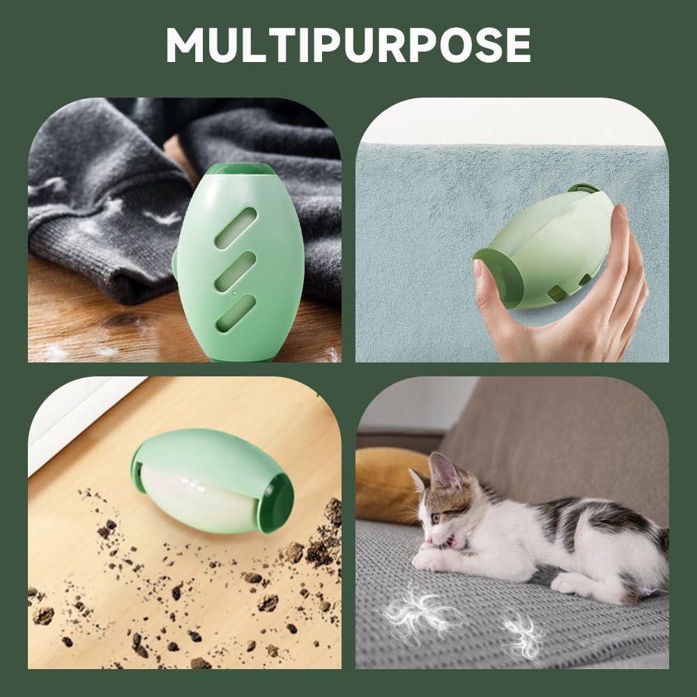 Rodillo removedor de pelo de mascotas reutilizable, mini rodillo portátil para pelo de perro y gato, removedor de pelusas lavable para ropa, diseño fácil de usar, fácil de usar