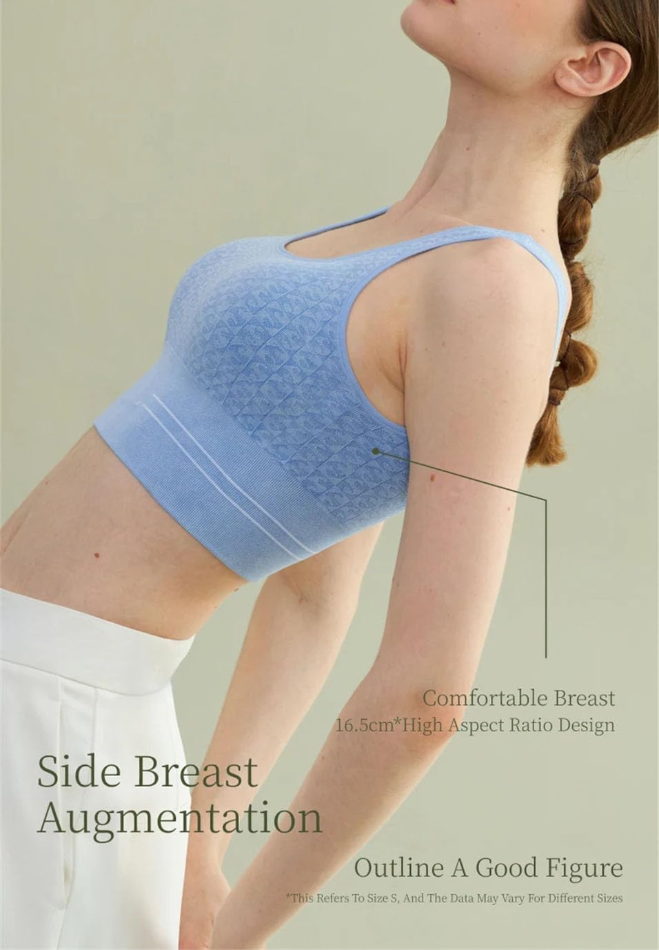 Women's Summer Tank Top, Cropped Knitted Sleeveless Sports Vest Top with Chest Pad